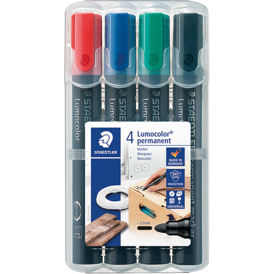 STAEDTLER® Permanentmarker Lumocolor® 352 2mm farbig sortiert 4 St./Pack.