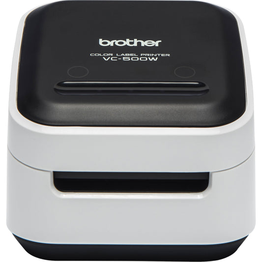 Brother Etikettendrucker VC-500W USB-B 2.0, WLAN, Wifi Direct inkl. Farb-Etikettenrolle CZ-1004, Reinigungsrolle CK-1000, Netzadapter, USB-Kabel