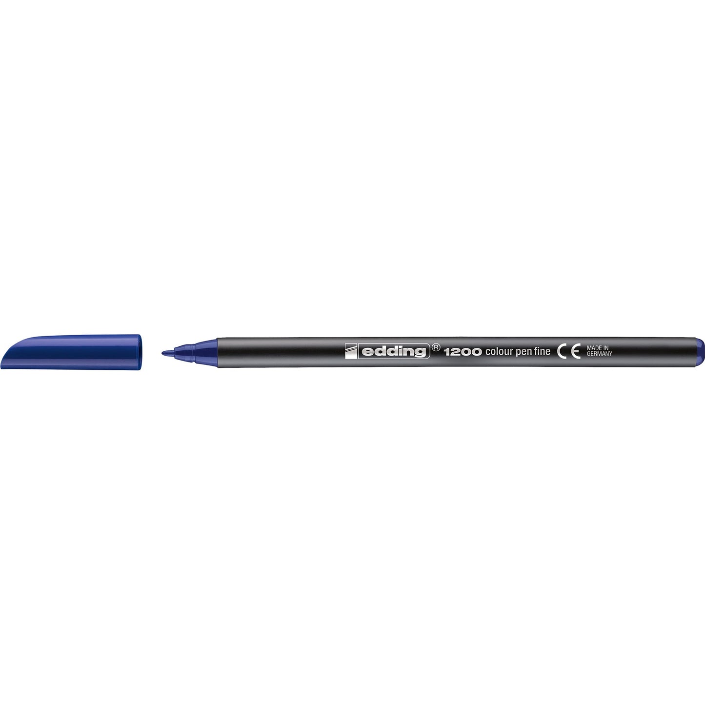 edding Fasermaler 1200 colourpen 1mm blau nicht auswaschbar