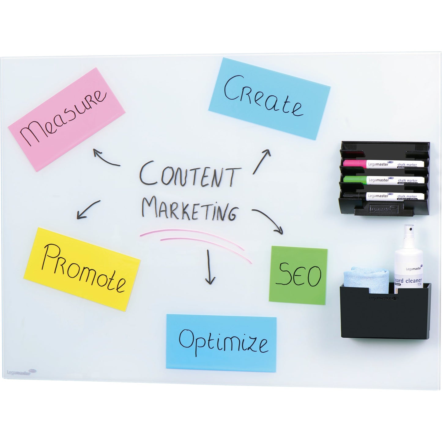 Legamaster Tafelschreiberhalter 15,3 x 9,8 x 6,9 cm (B x H x T) Kunststoff schwarz