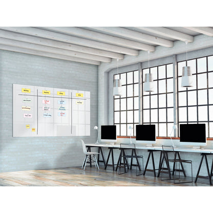SIGEL Glasboard Artverum 240 x 120 x 1,8 cm (B x H x T) Tafel magnethaftend inkl. 2 starker SuperDym- Magnete Sicherheitsglas super-weiß