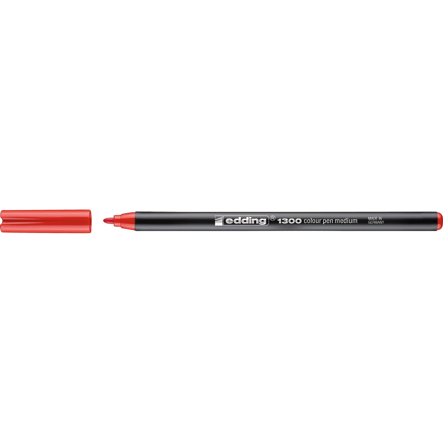 edding Fasermaler 1300 colourpen 2mm rot nicht auswaschbar