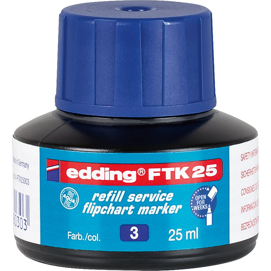 edding Nachfülltinte Marker FTK25 Flasche blau 25ml