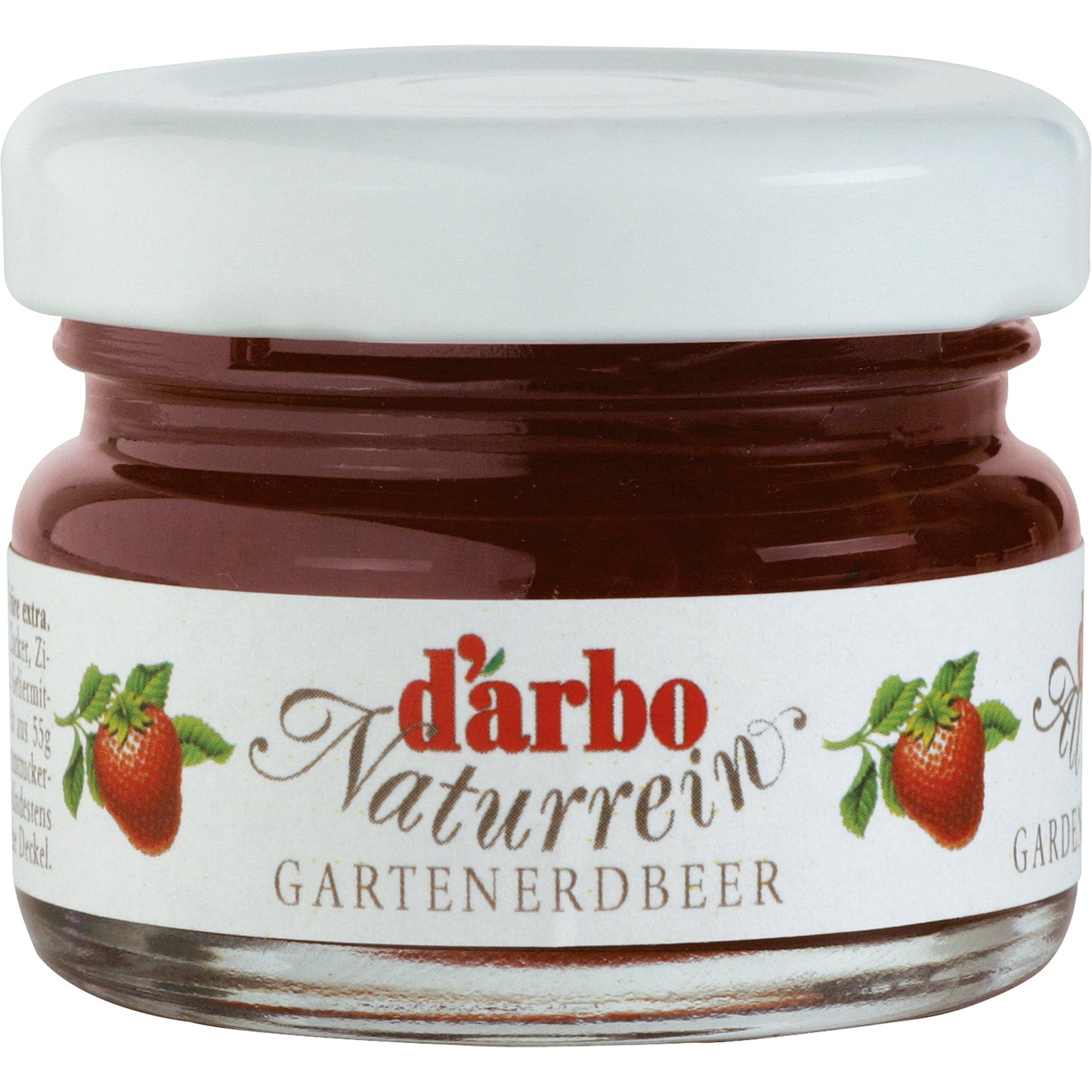 Darbo Brotaufstrich Konfitüre Erdbeere, Marille (Aprikose), Himbeere, Kirsche, Schwarze Johannisbeere Glas 60 x 28 g/Pack.
