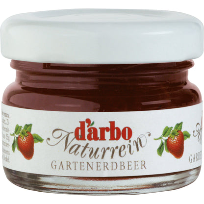 Darbo Brotaufstrich Konfitüre Erdbeere, Marille (Aprikose), Himbeere, Kirsche, Schwarze Johannisbeere Glas 60 x 28 g/Pack.