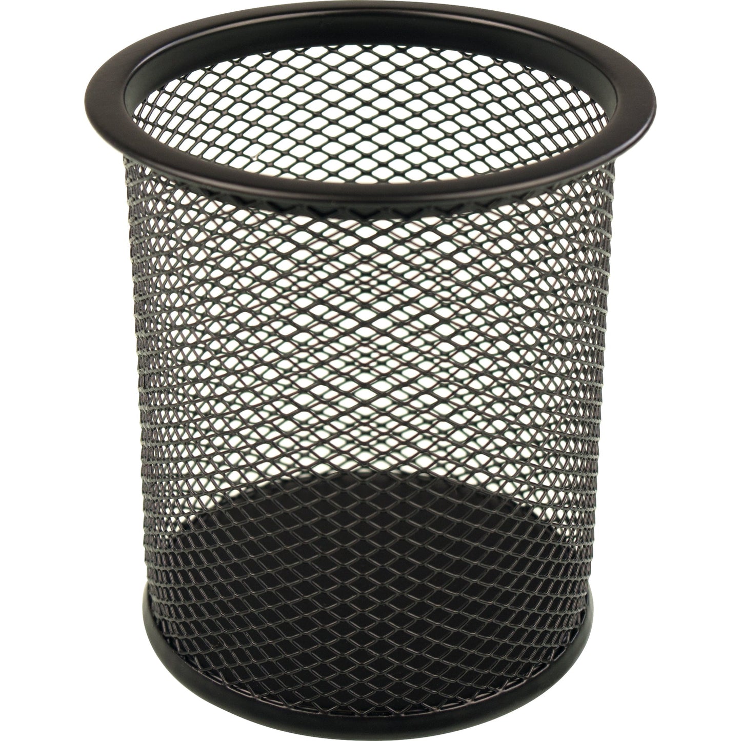 helit Stifteköcher the round network 9 x 10 cm (Ø x H) Metall schwarz