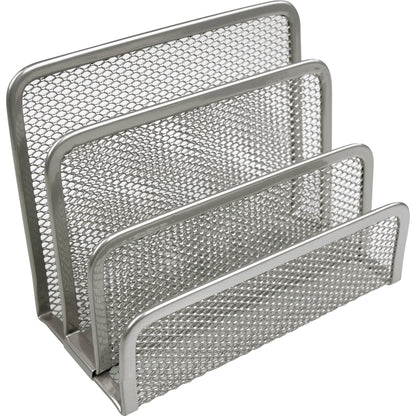 helit Briefständer the mail network 14 x 10,5 x 7,5 cm (B x H x T) Metall silber 3 Fächer