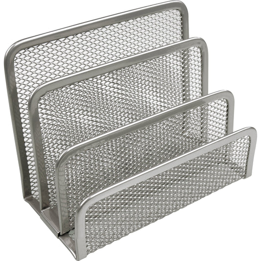 helit Briefständer the mail network 14 x 10,5 x 7,5 cm (B x H x T) Metall silber 3 Fächer
