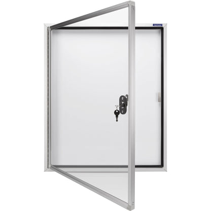 magnetoplan® Schaukasten CC Außenbereich 90 x 79 x 6,5 cm (B x H x T) 6 x DIN A4 mit Schloss Aluminium