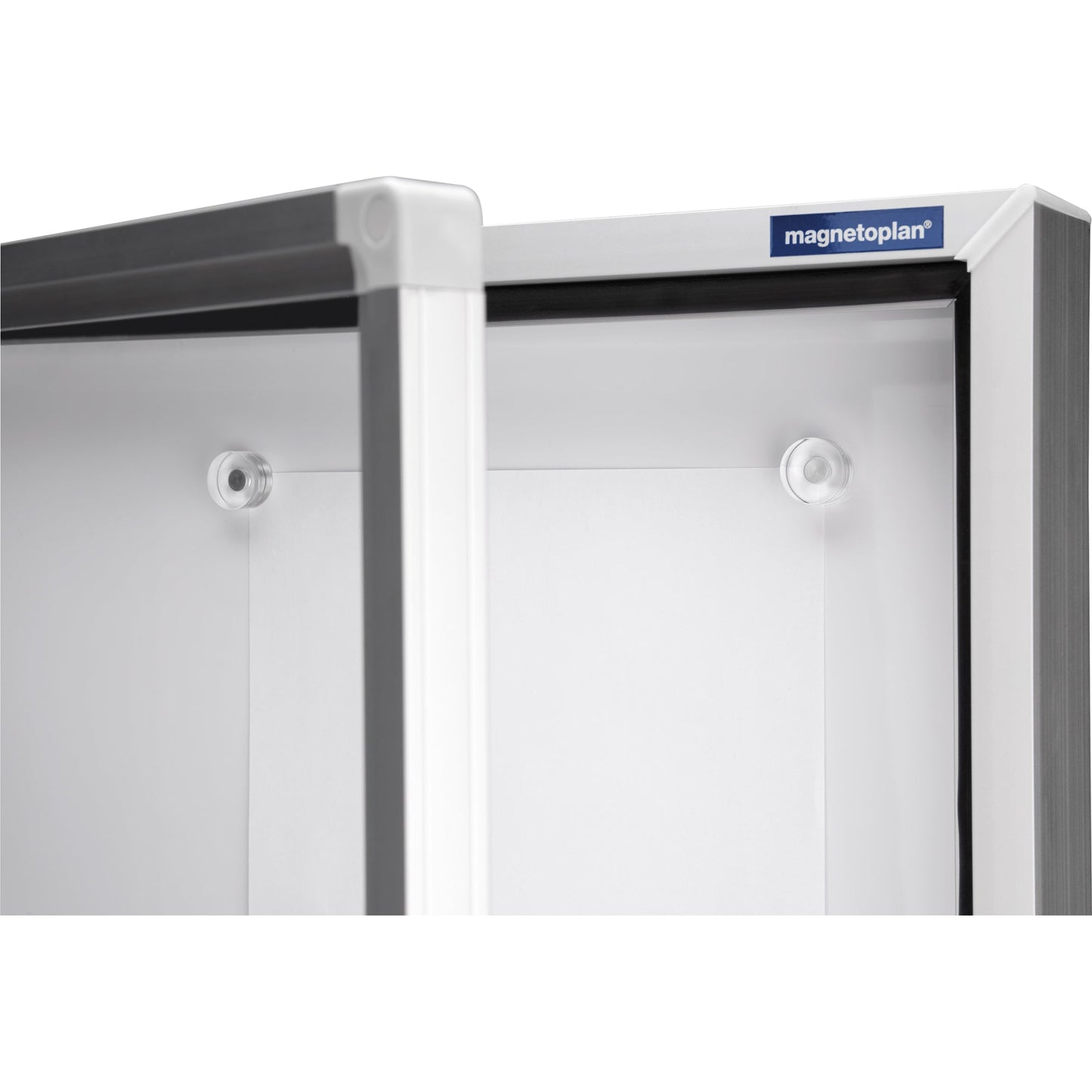 magnetoplan® Schaukasten CC Außenbereich 90 x 79 x 6,5 cm (B x H x T) 6 x DIN A4 mit Schloss Aluminium