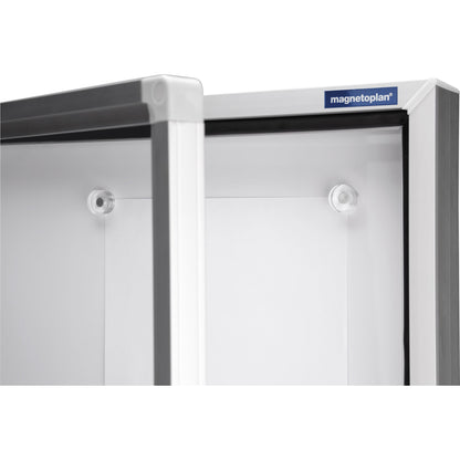 magnetoplan® Schaukasten CC Außenbereich 90 x 79 x 6,5 cm (B x H x T) 6 x DIN A4 mit Schloss Aluminium