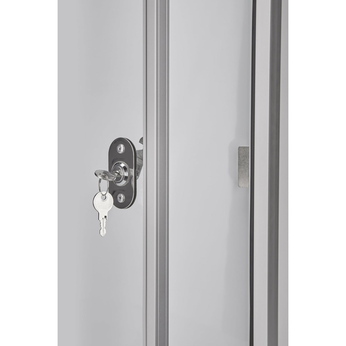 magnetoplan® Schaukasten CC Außenbereich 90 x 79 x 6,5 cm (B x H x T) 6 x DIN A4 mit Schloss Aluminium