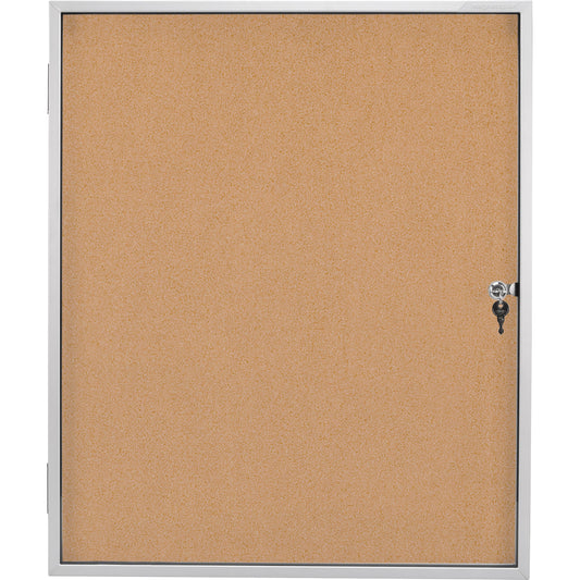 magnetoplan® Schaukasten SP Innenbereich 87 x 108,5 x 4 cm (B x H x T) 9 x DIN A4 mit Schloss Aluminium, eloxiert silber