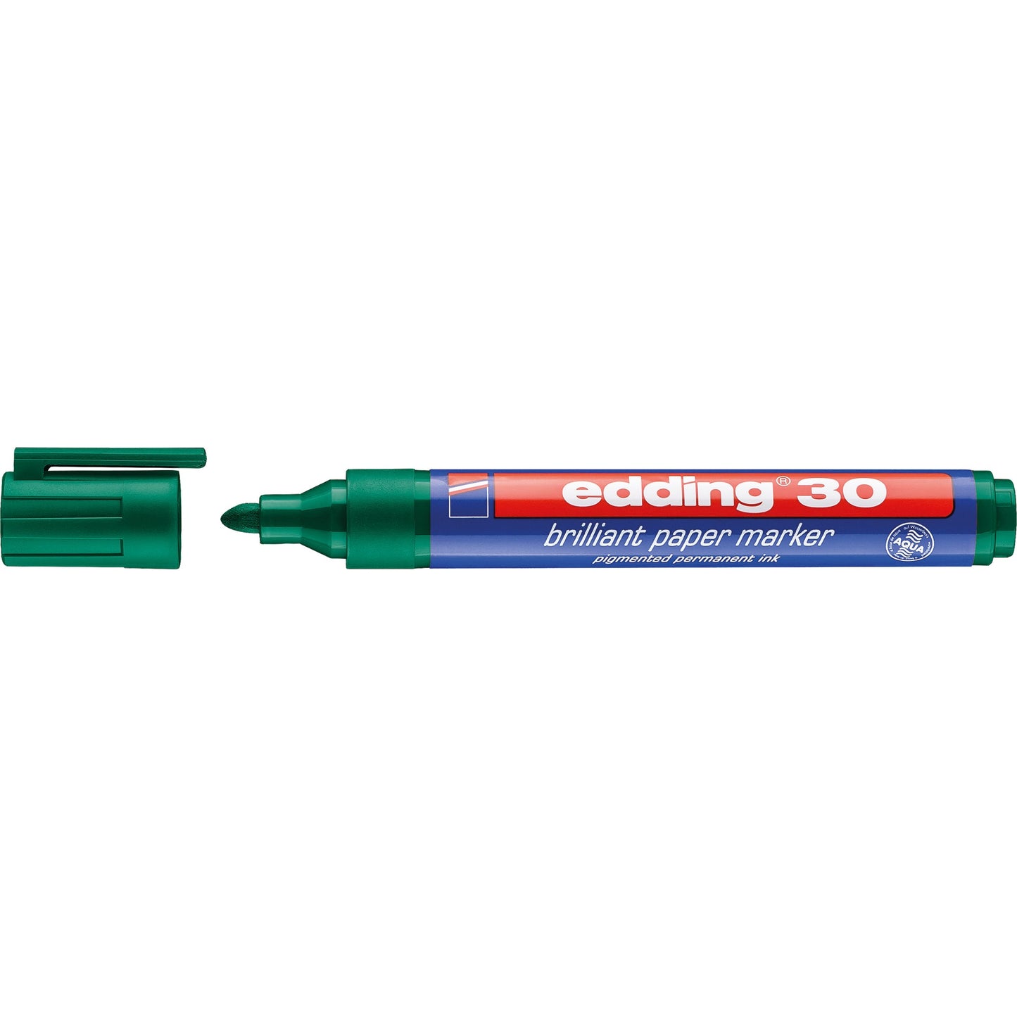 edding Pigmentmarker 30 brilliant paper marker 1,5-3mm grün Rundspitze nachfüllbar