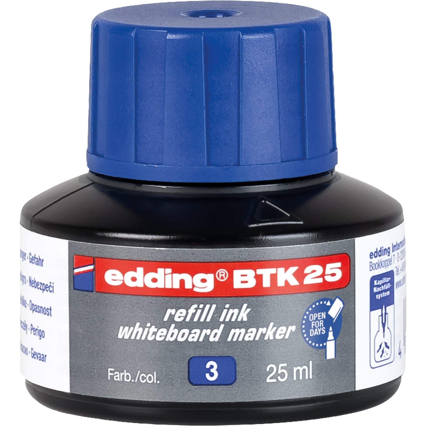 edding Nachfülltinte Marker BTK 25 Flasche blau 25ml