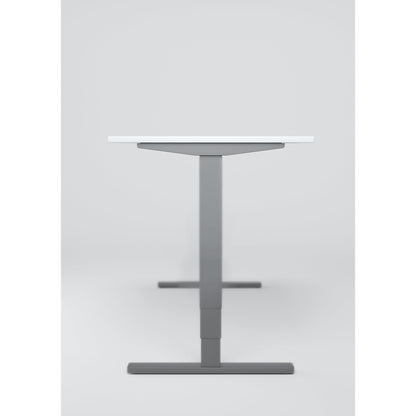 Geramöbel Schreibtisch Elektro-Flex Maße: 1.600 x 650-1.250 x 800 mm (B x H x T) Dreischicht-Feinspan, melaminharzbeschichtet buche