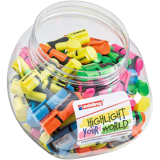 edding Textmarker 7 mini highlighter 1-3mm farbig sortiert Keilspitze 100 St./Pack.