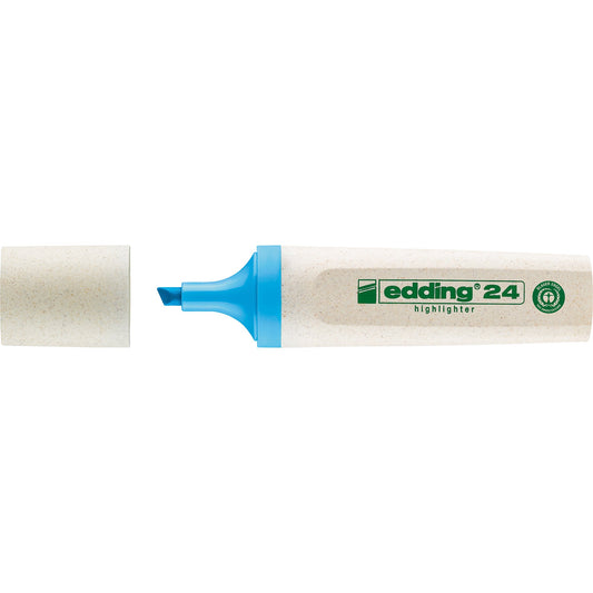 edding Textmarker Highlighter 24 EcoLine 2-5mm hellblau Keilspitze
