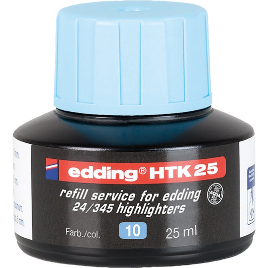 edding Nachfülltinte Marker HTK 25 Flasche hellblau 25ml