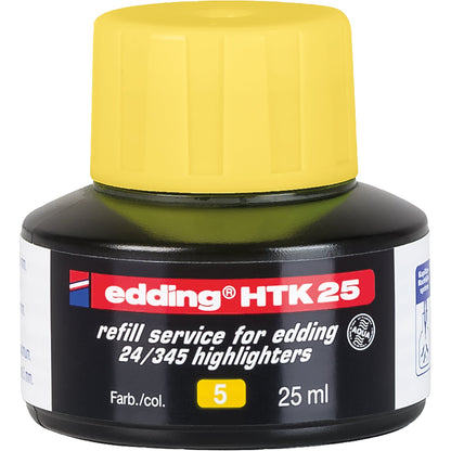 edding Nachfülltinte Marker HTK 25 Flasche gelb 25ml