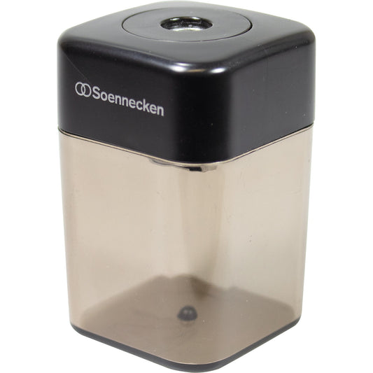 Soennecken Dosenspitzer 8mm Kunststoff schwarz/grau transparent