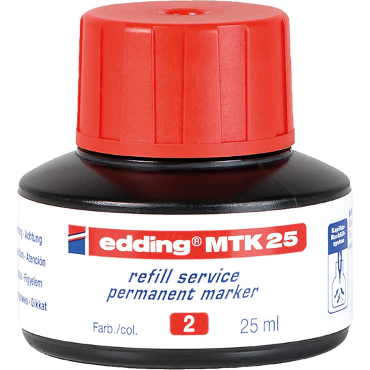 edding Nachfülltinte Marker MTK25 Flasche rot 25ml