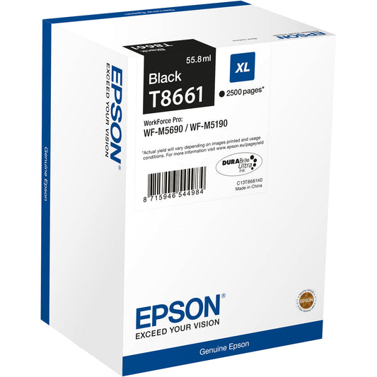 Epson Tintenpatrone Originalzubehör T8661 ca. 2.500 Seiten schwarz 55,8ml