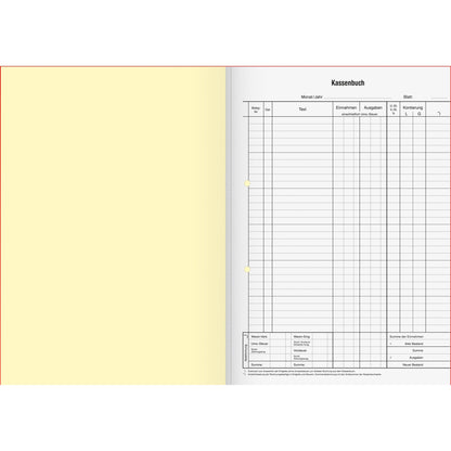 König & Ebhardt Kassenbuch DIN A4 orange 2 x 50 Bl.