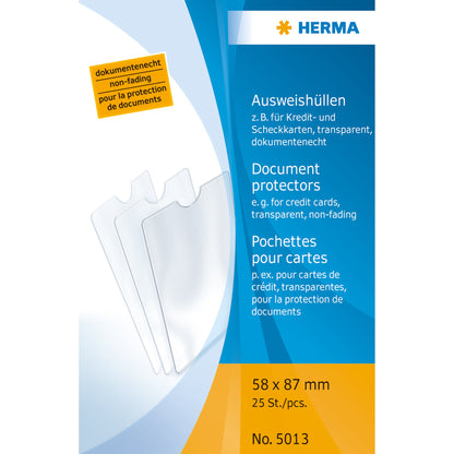HERMA Ausweishülle Polypropylen transparent 25 St./Pack.