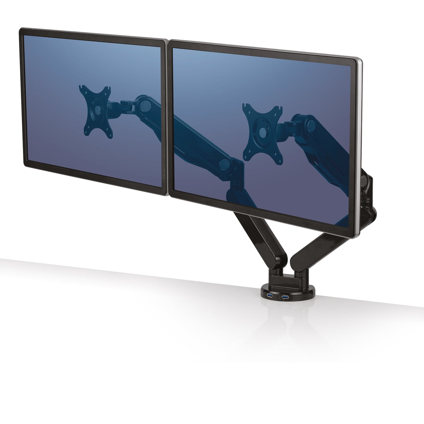 Fellowes® Monitorschwenkarm Platinum Series 85,09 x 39,37 x 15,24 cm (B x H x T) 2 x 8kg Aluminium/ABS Kunststoff schwarz