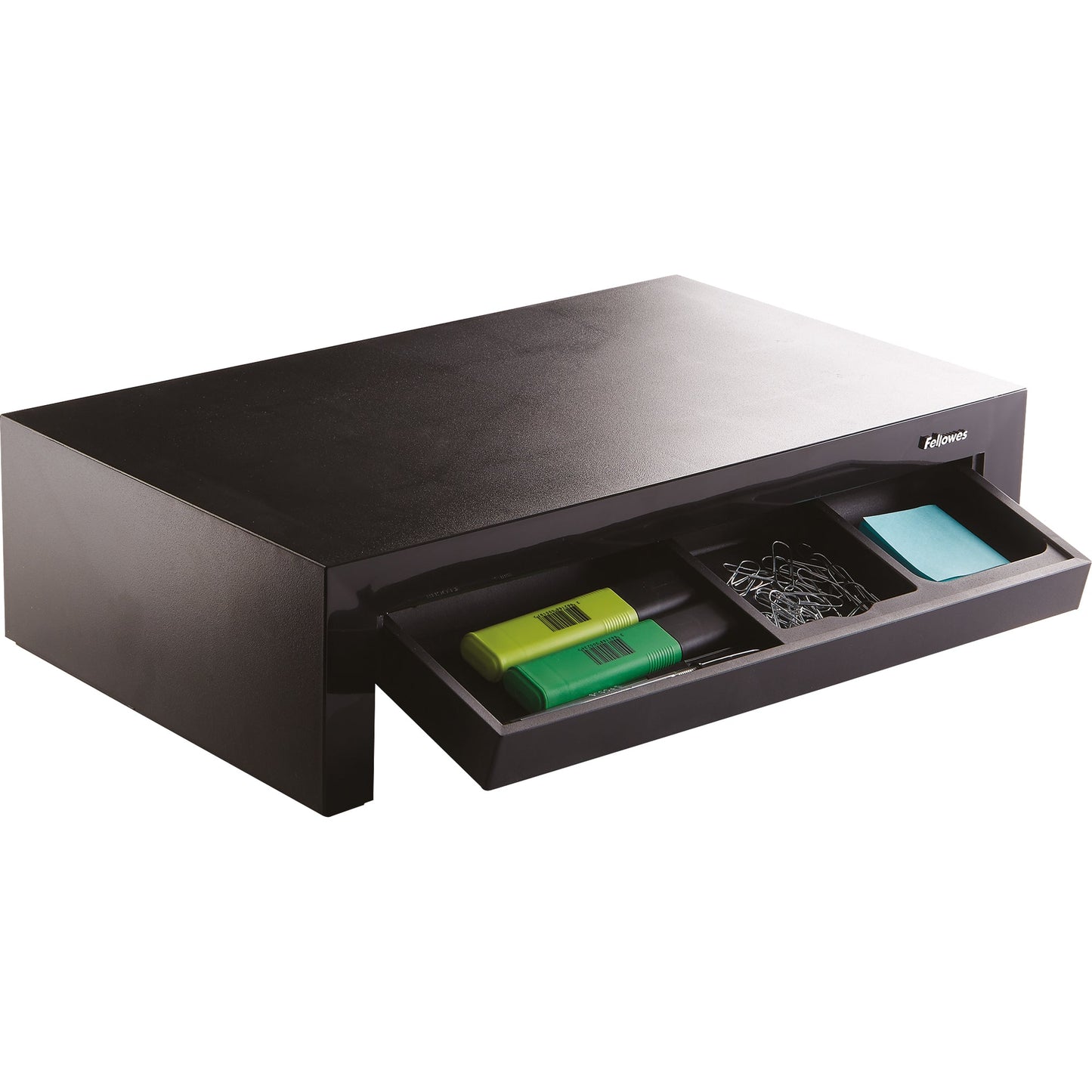 Fellowes® Monitorständer Designer SuitesT 40,6 x 11-15 x 23,8 cm (B x H x T) 18kg höhenverstellbar Kunststoff schwarz