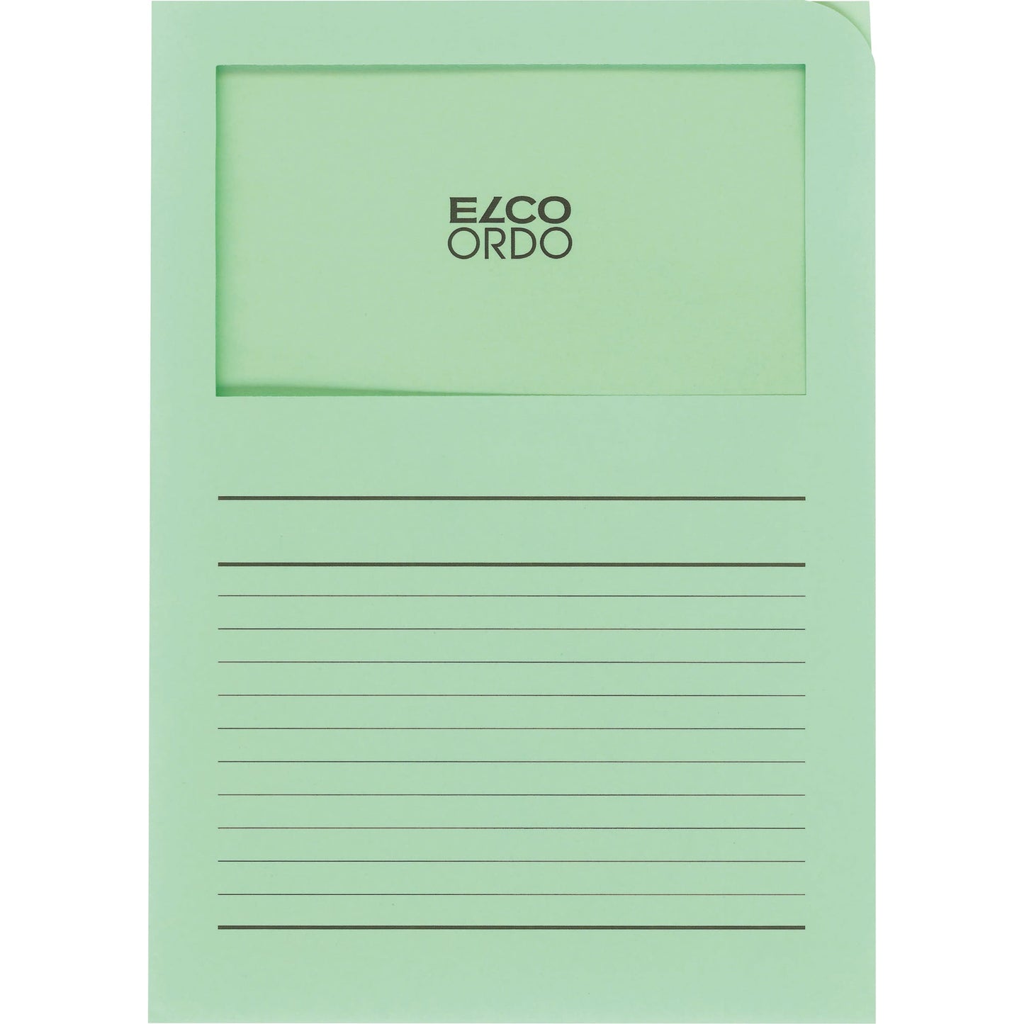 ELCO Sichtmappe Ordo classico DIN A4 120g/m² Papier grün 100 St./Pack.