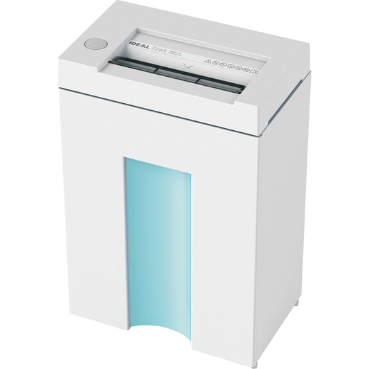 IDEAL Aktenvernichter 2265 P-2 Papier, Heftklammern, Büroklammern, Kreditkarten Streifenschnitt 13 Bl. cool grey