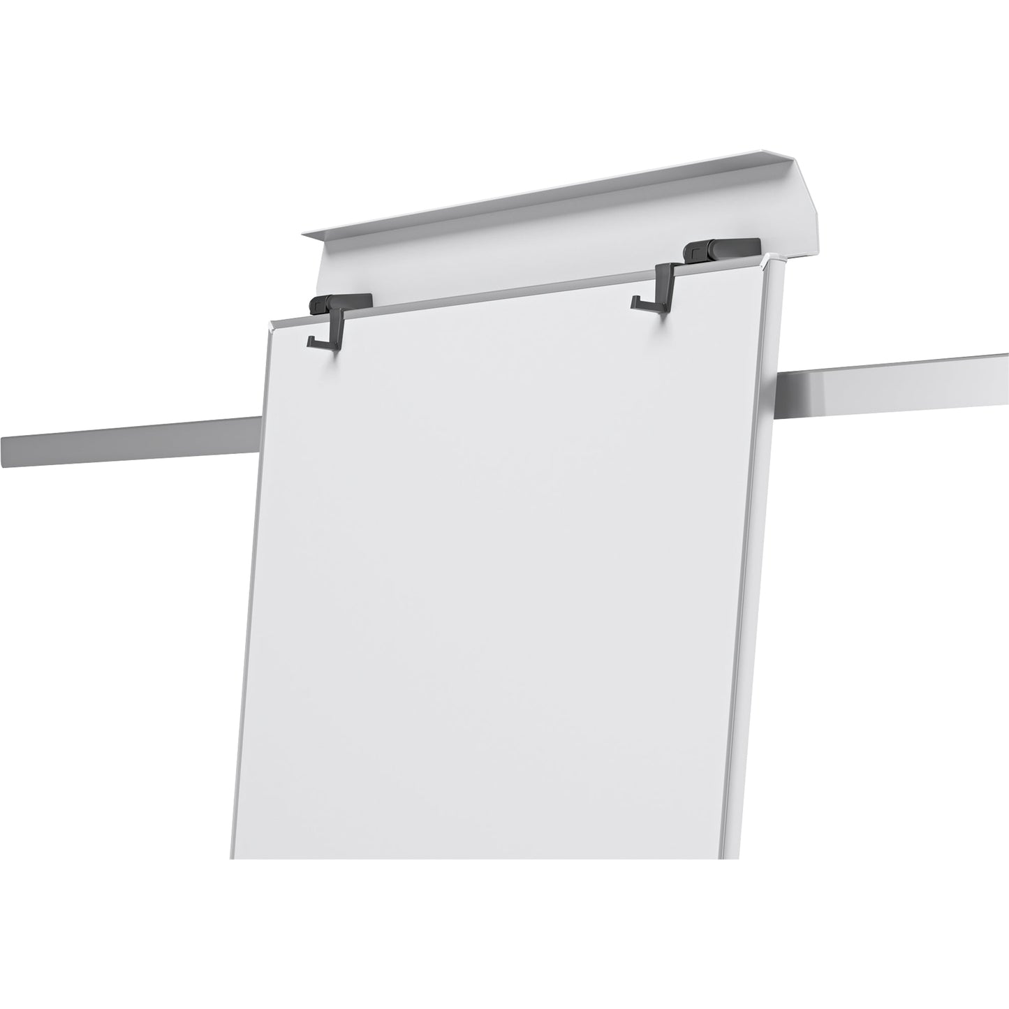 Nobo® Mobiles Flipchart Impression Pro mit Ablageschale Fünfarmfuß mit 5 Rollen Stahl silber