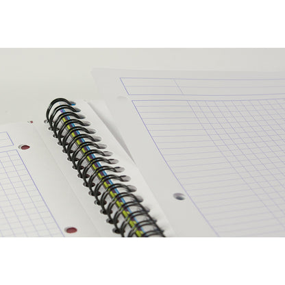 Soennecken Collegeblock Officebook DIN A4+ kariert 90g/m² Polypropylen schwarz 80 Bl.