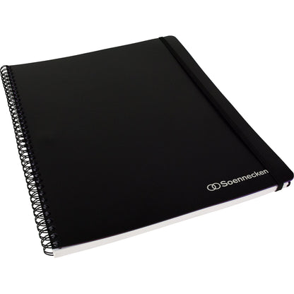 Soennecken Collegeblock Officebook DIN A4+ kariert 90g/m² Polypropylen schwarz 80 Bl.