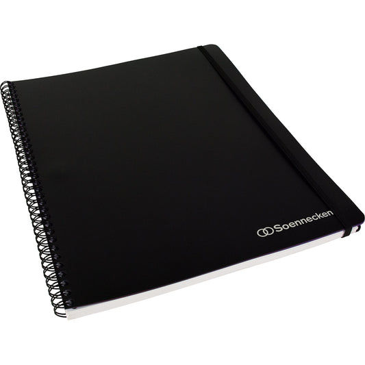Soennecken Collegeblock Officebook DIN A4+ kariert 90g/m² Polypropylen schwarz 80 Bl.