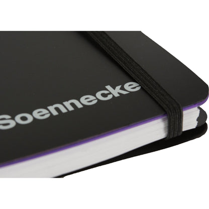 Soennecken Collegeblock Officebook DIN A4+ kariert 90g/m² Polypropylen schwarz 80 Bl.