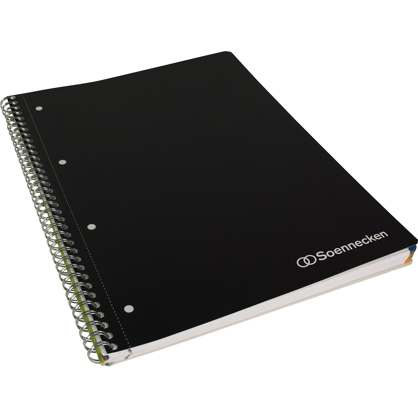 Soennecken Collegeblock DIN A4 kariert mit Rand 90g/m² schwarz 80 Bl.