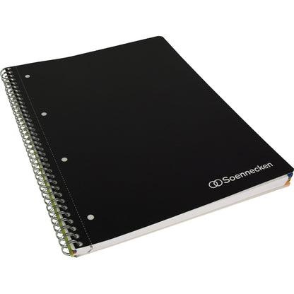 Soennecken Collegeblock DIN A4 kariert mit Rand 90g/m² schwarz 80 Bl.