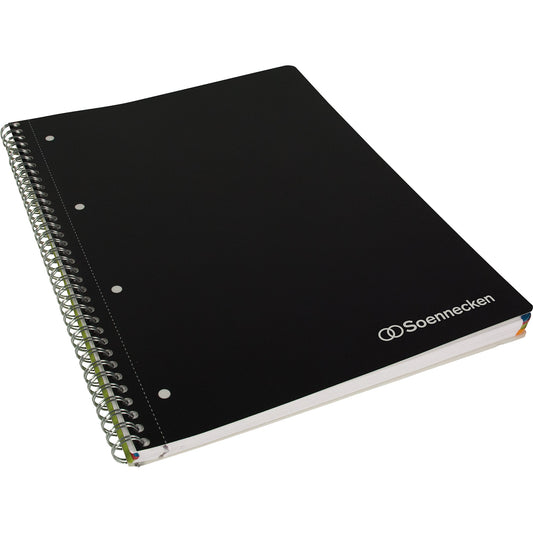 Soennecken Collegeblock DIN A4 kariert mit Rand 90g/m² schwarz 80 Bl.
