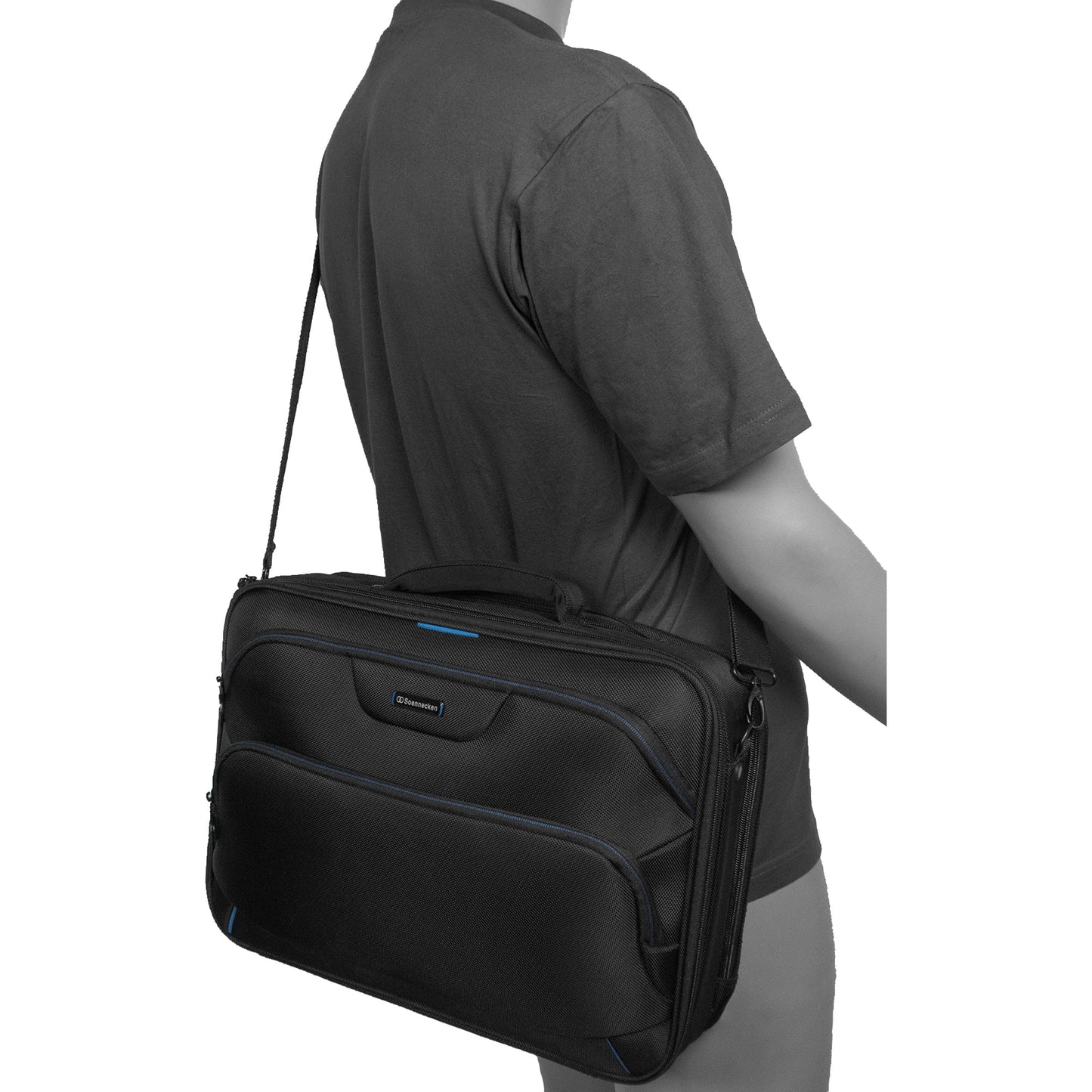 Soennecken Notebooktasche STUTTGART 44 x 31 x 13 cm (B x H x T) Nylon schwarz