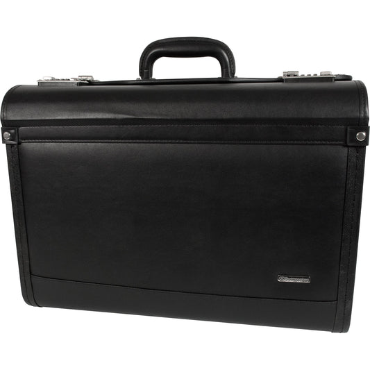 Soennecken Pilotenkoffer ROSTOCK 46 x 35 x 20,5 cm (B x H x T) Zahlenkombinationsschloss Lederimitat schwarz