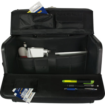 Soennecken Pilotenkoffer DRESDEN 46 x 38 x 22 cm (B x H x T) Zahlenkombinationsschloss Lederimitat schwarz