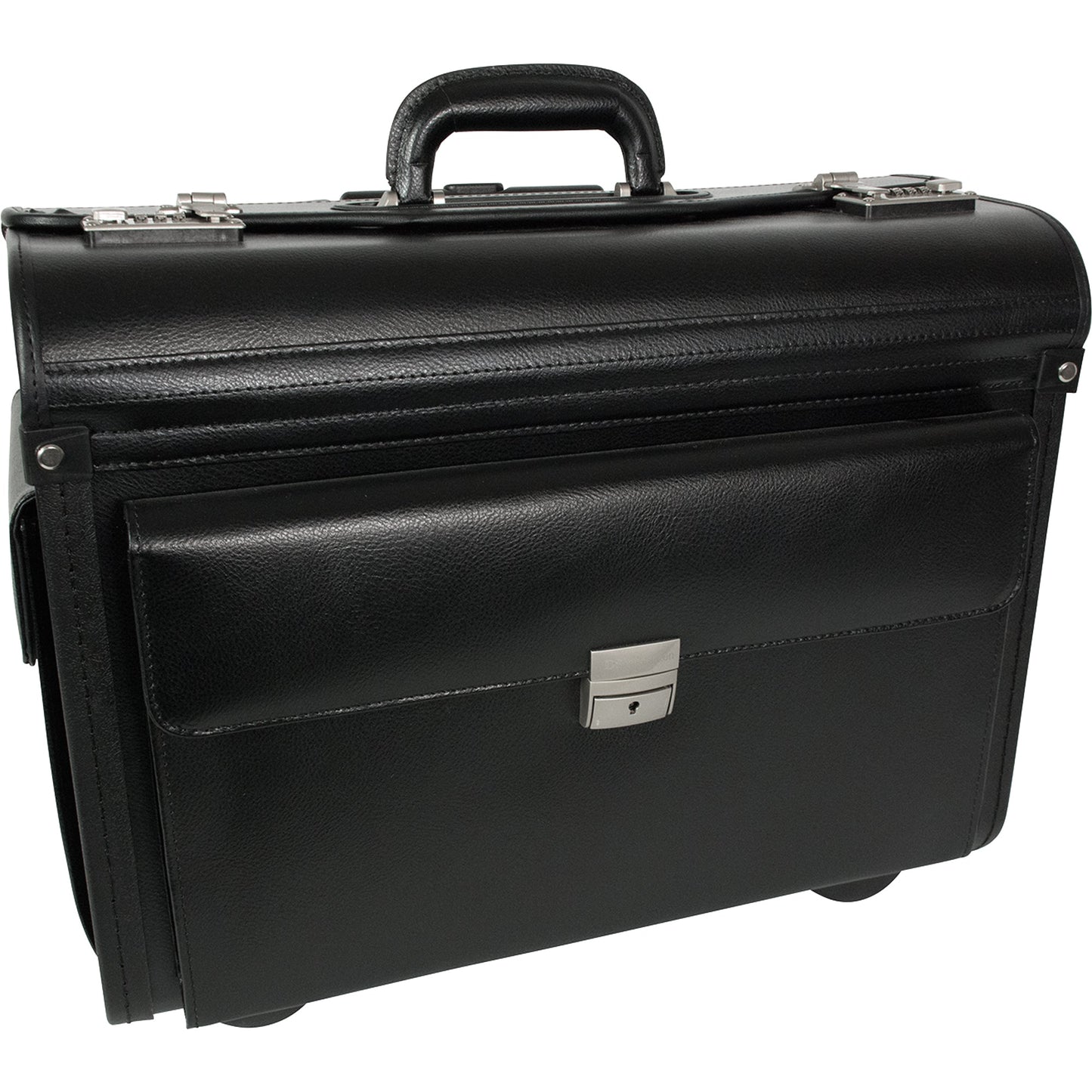 Soennecken Pilotenkoffer LEIPZIG 48,5 x 39,5 x 26 cm (B x H x T) Zahlenkombinationsschloss Leder schwarz