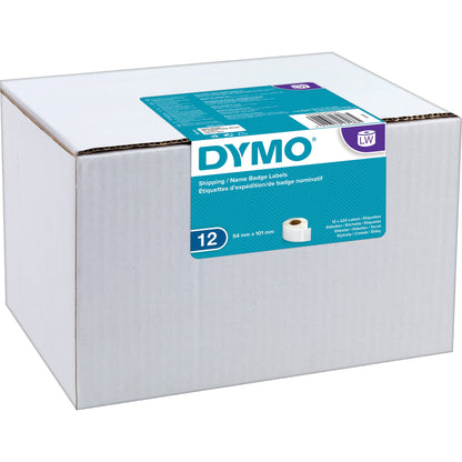 DYMO® Versandetikett 54 x 101 mm (B x H) Papier weiß 220 Etik./Rl. 12 Rl.