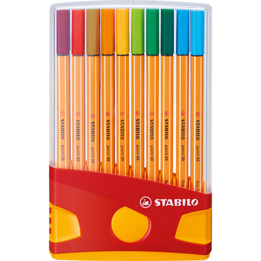 STABILO® Fineliner point 88® ColorParade 0,4mm farbig sortiert 20 St./Pack.