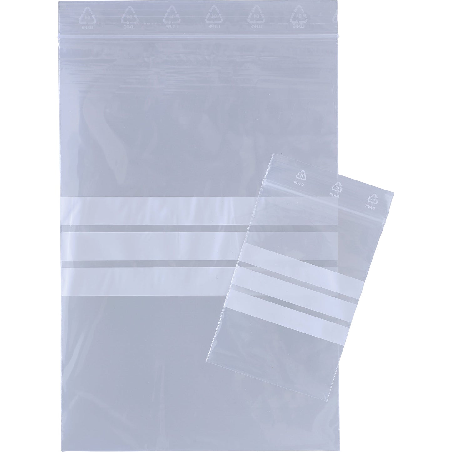 Druckverschlussbeutel 120 x 170 mm (B x H) 50µm Kunststoff transparent 100 St./Pack.