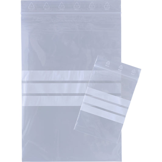 Druckverschlussbeutel 160 x 220 mm (B x H) 50µm Kunststoff transparent 100 St./Pack.