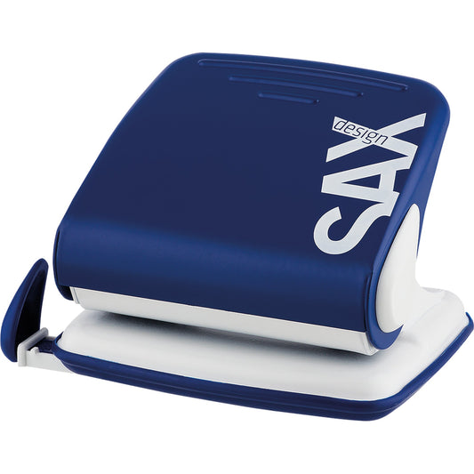Sax Locher Design L 8cm 30 Bl. (80 g/m²) mit Anschlagschiene blau